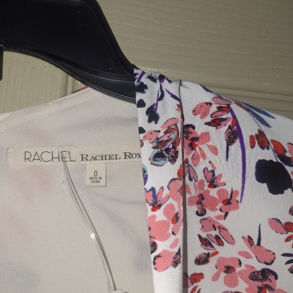 Rachel Rachel Roy Floral V-Neck Women's Dress With Tie  Size 0 - Picture 3 of 4